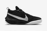 NNEKG Boys Team Hustle D 10 GS Basketball Shoes (Black Metallic Silver Vo Light White Size 7Y US)