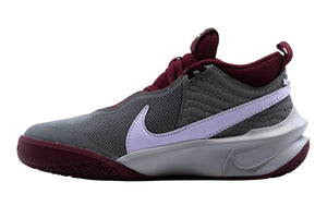 NNEKG Girls Team Hustle D 10 GS Basketball Shoes (Smoke Grey Pure Violet Dark Beetroot Light Smoke Green Size 7Y US)