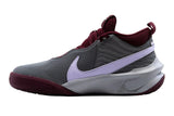 NNEKG Girls Team Hustle D 10 GS Basketball Shoes (Smoke Grey Pure Violet Dark Beetroot Light Smoke Green Size 4Y US)