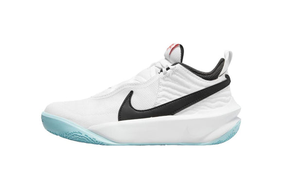 NNEKG Kids Team Hustle D 10 Grade School Running Shoes (White Black Photon Dust Magic Ember Size 7 US)