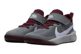 NNEKG Girls Team Hustle D 10 PS Basketball Shoes (Smoke Grey Pure Violet Dark Beetroot Light Smoke Green Size 3Y US)