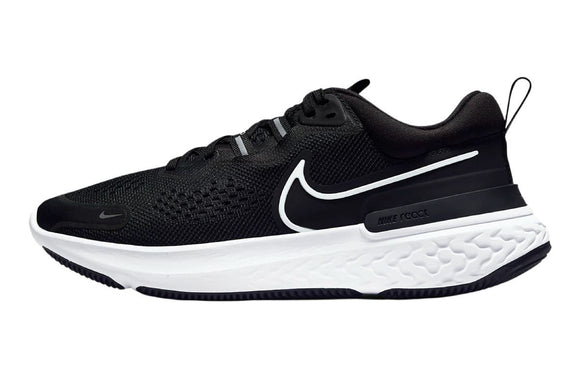 NNEKG Womens React Miler 2 Running Shoes (Black White Smoke Grey Size 10 US)