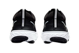 NNEKG Womens React Miler 2 Running Shoes (Black White Smoke Grey Size 9.5 US)