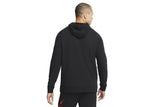 NNEKG Mens Dri FIT Swoosh Pull Over Hoodie (Black Habanero Red Size M)