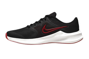 NNEKG Boys Downshifter 11 Grade School Running Shoes (Black University Red Dark Smoke Grey White Size 5Y US)