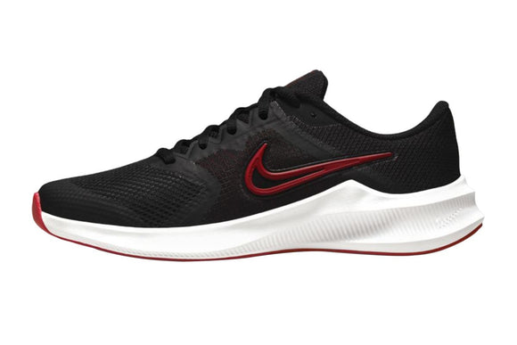 NNEKG Boys Downshifter 11 Grade School Running Shoes (Black University Red Dark Smoke Grey White Size 5Y US)