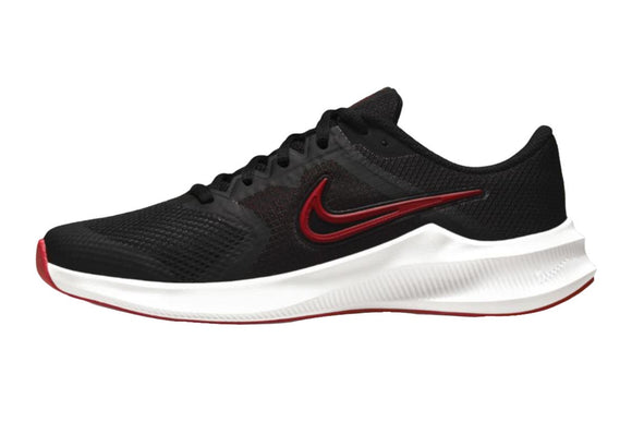 NNEKG Boys Downshifter 11 Grade School Running Shoes (Black University Red Dark Smoke Grey White Size 7Y US)