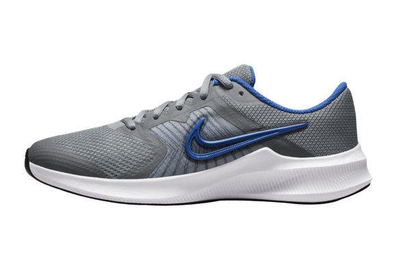 NNEKG Boys Downshifter 11 Grade School Running Shoes (Smoke Grey Game Royal Size 6Y US)