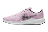 NNEKG Girls Downshifter 11 Grade School Running Shoes (Pink Foam Metallic Silver Black White Size 6Y US)