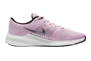 NNEKG Girls Downshifter 11 Grade School Running Shoes (Pink Foam Metallic Silver Black White Size 5Y US)