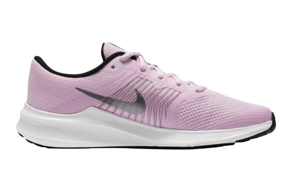 NNEKG Girls Downshifter 11 Grade School Running Shoes (Pink Foam Metallic Silver Black White Size 5Y US)