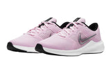 NNEKG Girls Downshifter 11 Grade School Running Shoes (Pink Foam Metallic Silver Black White Size 6Y US)