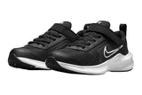 NNEKG Boys Downshifter 11 Pre School Velcro Running Shoes (Black White Size 1Y US)