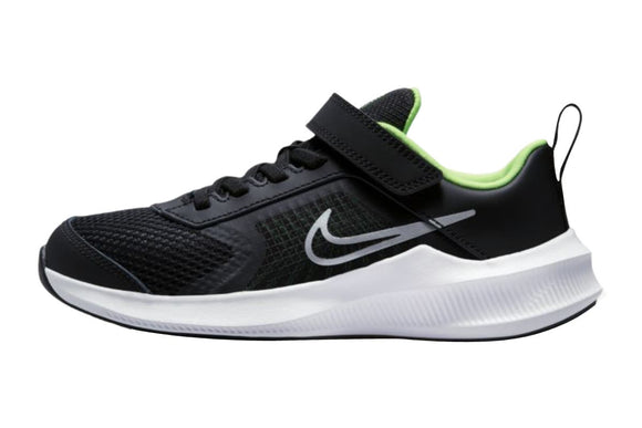NNEKG Boys Downshifter 11 PSV Running Shoes (Black Green Strike Chrome Size 3Y US)
