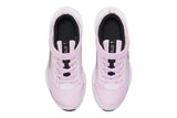 NNEKG Girls Downshifter 11 Pre School Velcro Running Shoes (Pink Foam Metallic Silver Black White Size 3Y US)