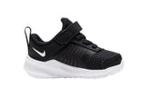 NNEKG Boys Downshifter 11 Toddler Velcro Running Shoes (Black White Size 8C US)