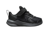 NNEKG Boys Downshifter 11 Toddler Velcro Running Shoes (Black Dark Smoke Grey Size 9C US)
