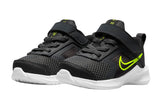 NNEKG Boys Downshifter 11 Toddler Velcro Running Shoes (Dark Smoke Grey Vo Light Black White Size 8C US)