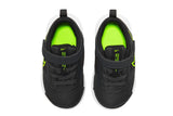 NNEKG Boys Downshifter 11 Toddler Velcro Running Shoes (Dark Smoke Grey Vo Light Black White Size 9C US)