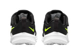 NNEKG Boys Downshifter 11 Toddler Velcro Running Shoes (Dark Smoke Grey Vo Light Black White Size 8C US)