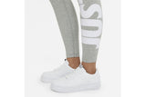NNEKG Womens Sportswear Essential GX Just Do It High Rise Leggings (Dark Grey Heather White Size M)
