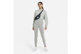 NNEKG Womens Sportswear Essential GX Just Do It High Rise Leggings (Dark Grey Heather White Size XL)