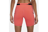 NNEKG Womens Epic Luxe Tight Train Shorts (Magic Ember Black Reflective Silver Size L)