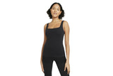 NNEKG Womens The Yoga Luxe Tank (Black Dark Smoke Grey Size L)