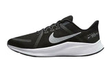 NNEKG Mens Quest 4 Running Shoes (Black White Dark Smoke Grey Size 9.5 US)