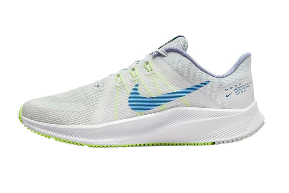 NNEKG Womens Quest 4 Running Shoes (Summit White Game Royal Iris Whisper Volt Glow Purple Pulse White Size 8 US)