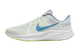 NNEKG Womens Quest 4 Running Shoes (Summit White Game Royal Iris Whisper Volt Glow Purple Pulse White Size 8 US)