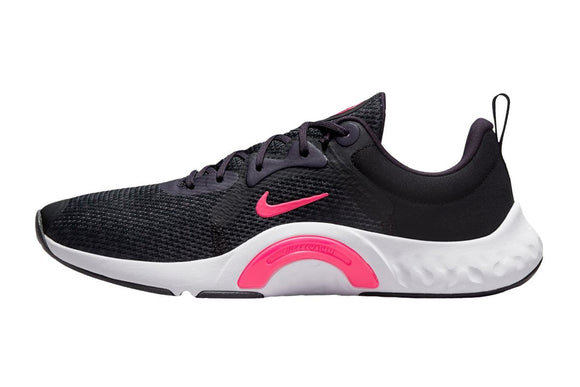 NNEKG Womens ReIn Season TR 11 Running Shoes (Black Hyper Pink Cave Purple Lilac White Dark Smoke Grey Size 8 US)