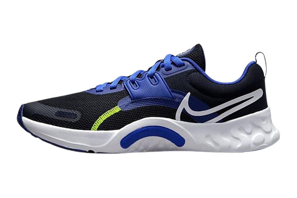 NNEKG Mens ReRetaliation 3 Running Shoes (Dark Obsidian White Deep Royal Blue Racer Blue Volt Size 10.5 US)