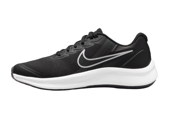 NNEKG Boys Star Runner 3 Grade School Running Shoes (Black Dark Smoke Grey Dark Smoke Grey White Size 5Y US)
