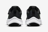 NNEKG Boys Star Runner 3 Pre School Velcro Running Shoes (Black Chrome Dark Smoke Grey Green Strike Size 12C US)