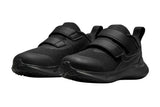 NNEKG Boys Star Runner 3 Toddler Velcro Running Shoes (Black Black Dark Smoke Grey Size 8C US)