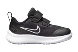NNEKG Boys Star Runner 3 Toddler Velcro Running Shoes (Black Dark Smoke Grey Dark Smoke Grey White Size 5C US)