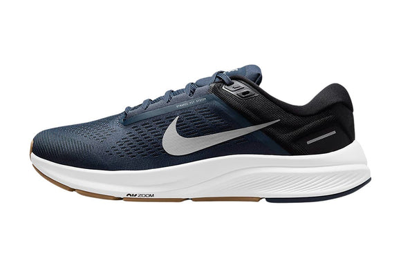 NNEKG Mens Air Zoom Structure 24 Running Shoes (Thunder Blue Wolf Grey Black Dark Obsidian White Gum Light Brown Size 10 US)