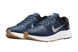 NNEKG Mens Air Zoom Structure 24 Running Shoes (Thunder Blue Wolf Grey Black Dark Obsidian White Gum Light Brown Size 13 US)