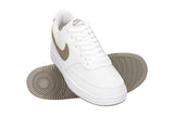 NNEKG Mens Court Vision Low Canvas Casual Shoes (White Moon Fossil White Size 9 US)
