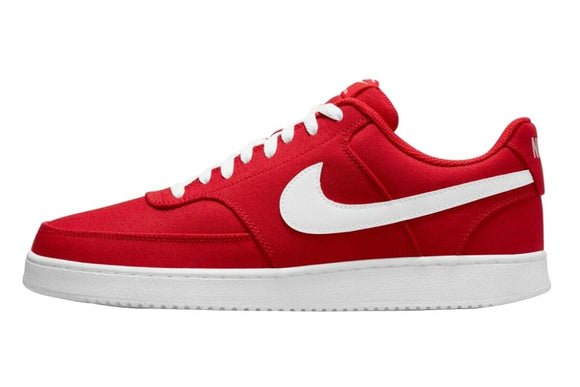NNEKG Mens Court Vision Low Canvas Casual Shoes (University Red White Size 10 US)