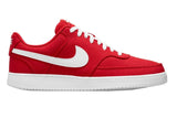 NNEKG Mens Court Vision Low Canvas Casual Shoes (University Red White Size 9 US)