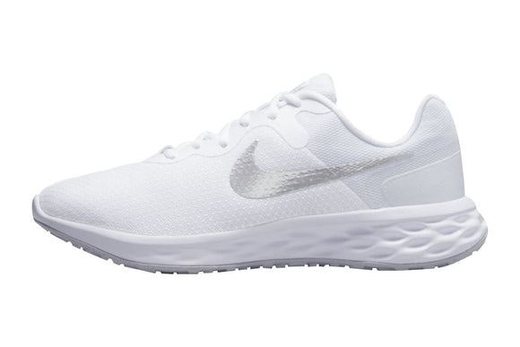 NNEKG Womens Revolution 6 Next Nature Running Shoes (White Metallic Silver Pure Platinum Size 9.5 US)