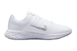 NNEKG Womens Revolution 6 Next Nature Running Shoes (White Metallic Silver Pure Platinum Size 7.5 US)