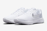 NNEKG Womens Revolution 6 Next Nature Running Shoes (White Metallic Silver Pure Platinum Size 8.5 US)