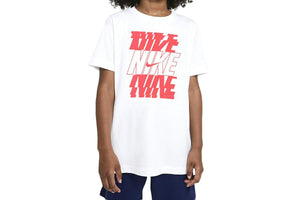 NNEKG Girls Sportswear Stack Tee (White Sunset Pulse Size M)