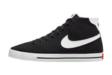 NNEKG Womens Court Legacy Canvas Mid Casual Shoes (Black White Team Orange Size 8 US)