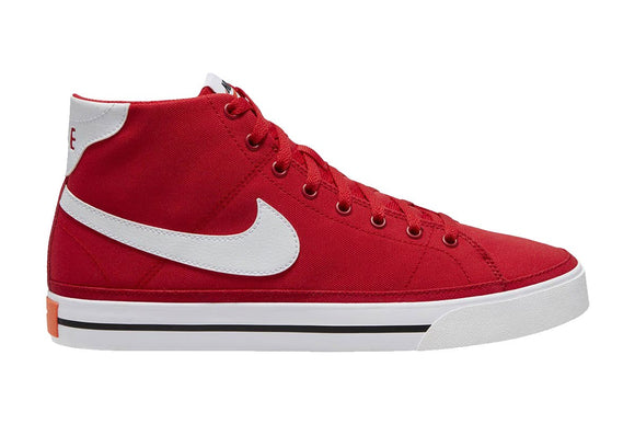 NNEKG Mens Court Legacy Canvas Mid Casual Shoes (University Red White Black Size 13 US)