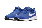 NNEKG Kids Revolution 6 Toddler Velcro Running Shoes (Game Royal White Black Size 2 US)
