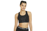 NNEKG Womens Pro Dri FIT Swoosh Leopard Shine Bra (Black Clear Size M)